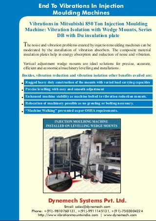 case study mitsubishi injection moulding machine on machine mounts