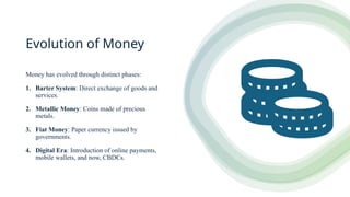 History of Money to Digital Currencies and Wallets | PPTX