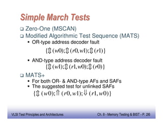 Memory testing and built in self test and repair | PDF