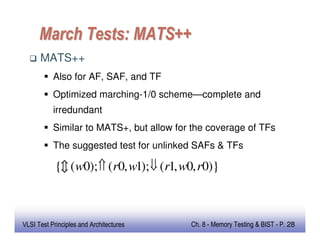 Memory testing and built in self test and repair | PDF