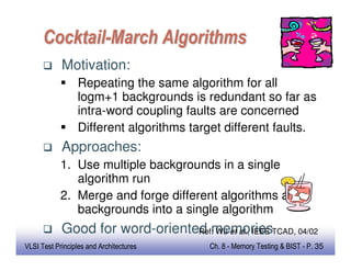 Memory testing and built in self test and repair | PDF