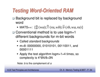 Built in self test with repair for memories | PDF