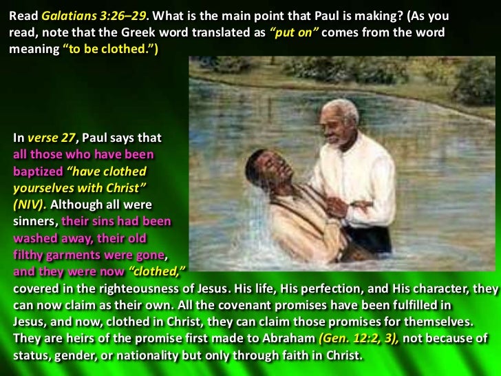 13 clothed in christ