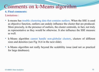 Comment Cluster ClusteringTechniques data analytics models | PPTX
