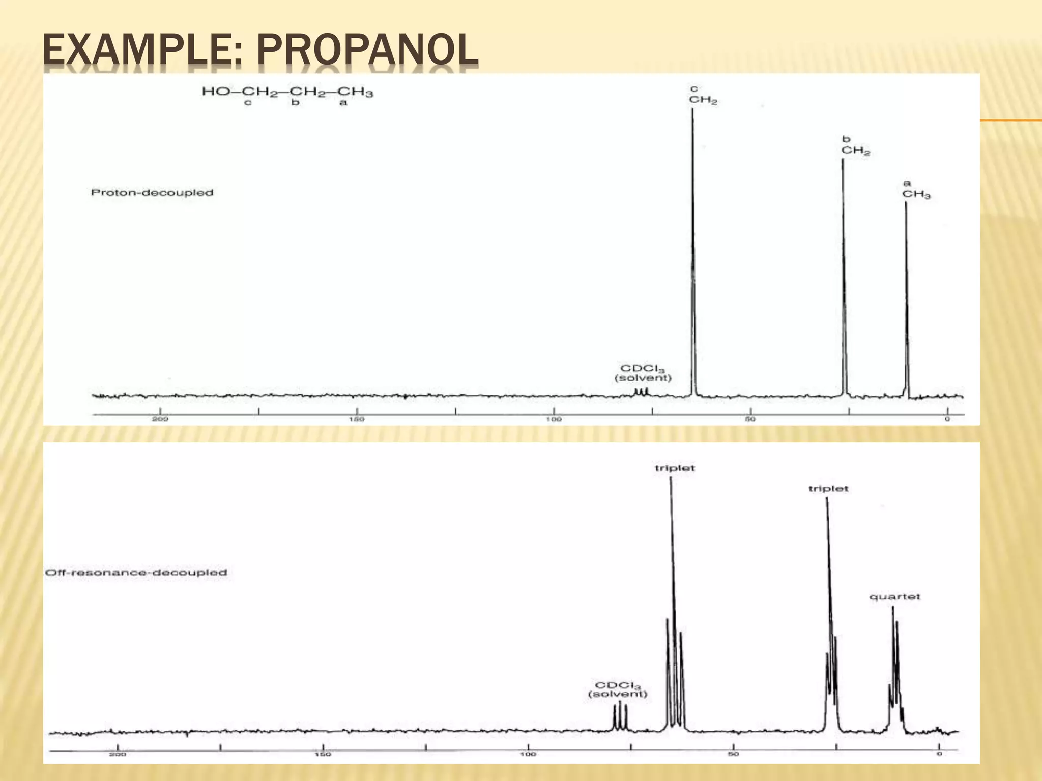 EXAMPLE: PROPANOL
 