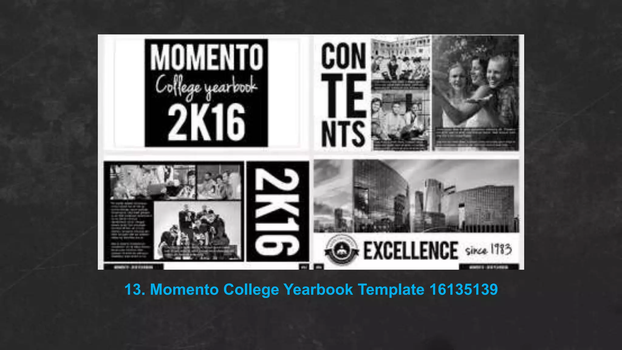 13. Momento College Yearbook Template 16135139