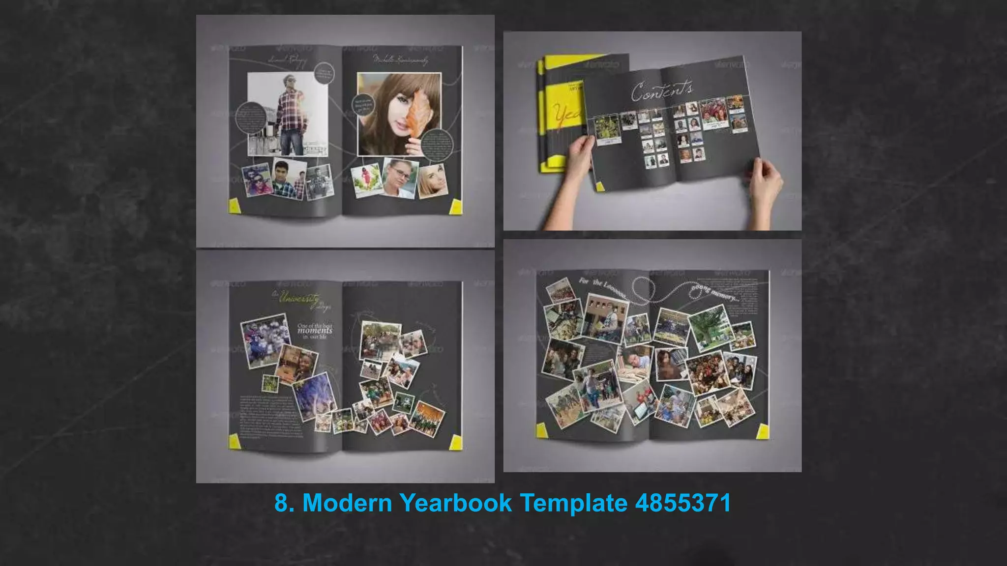 8. Modern Yearbook Template 4855371