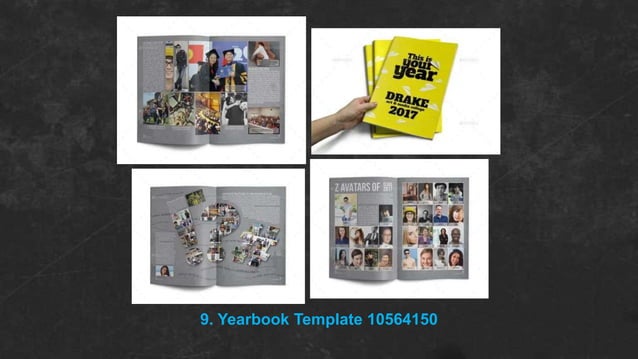 13 contoh desain album kenangan school yearbook templates | PPT