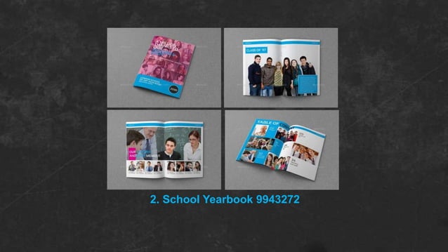 13 contoh desain album kenangan school yearbook templates | PPT