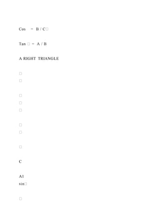 A RIGHT TRIANGLE
C
A1
s
 