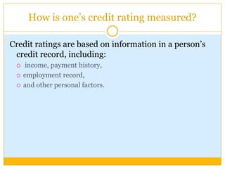 13 credit & loan functions | PPTX