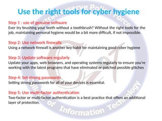 Good Computer Hygiene Cyber Hygiene...urgent need for safety and precaution | PPTX