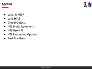 HTL(Sightly) - All you need to know | PPTX