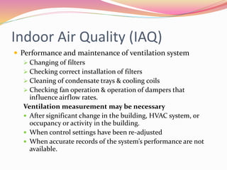 Indoor Air Quality (IAQ) | PPTX