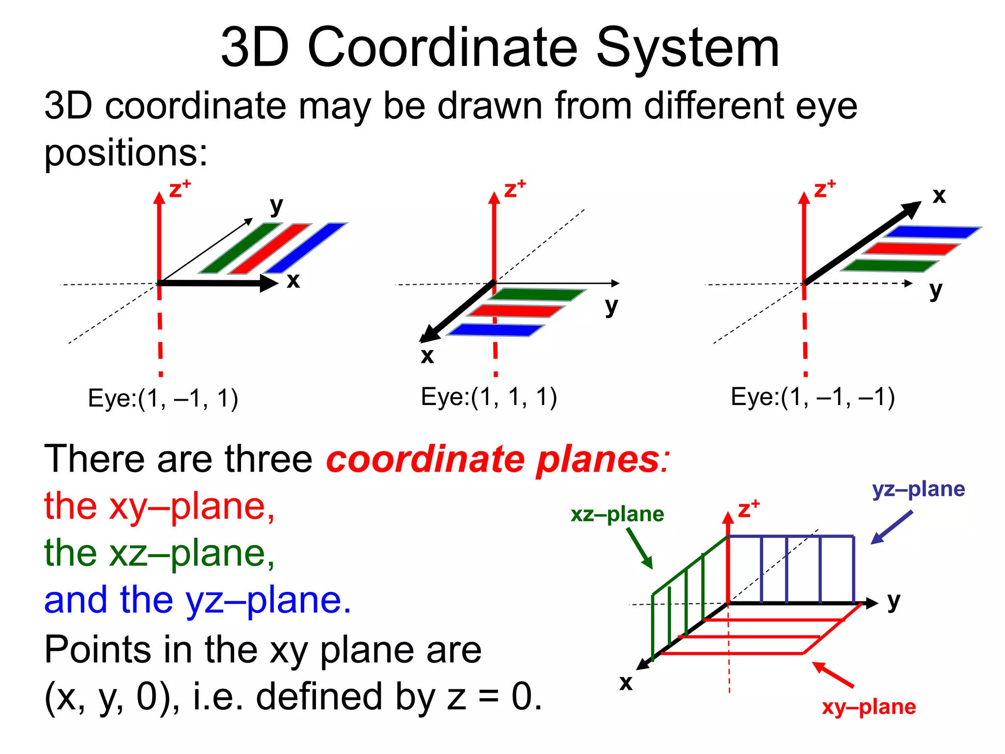 1 3 d coordinate system | PPTX