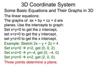 1 3 d coordinate system | PPTX