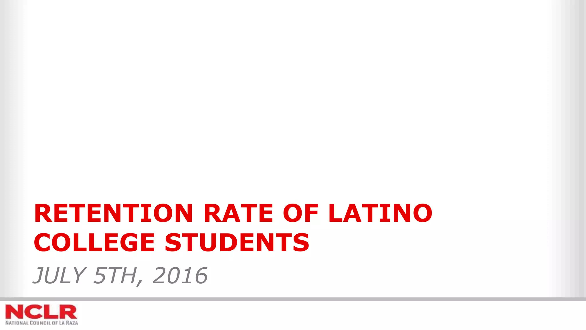 College Retention Rate Research PPT college-retention-rate-research-ppt