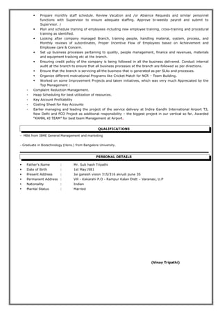 Vinay Resume 2 | DOC