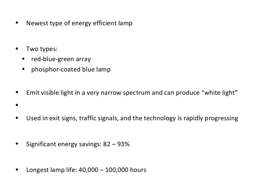 ELECTRICAL LAMPS AND THEIR TYPES