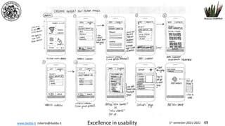 www.dadda.it roberto@dadda.it Excellence in usability 1st semester 2021-2022 49
 