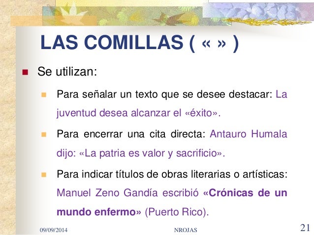 SIGNO DE PUNTUACIÓN