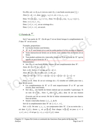 ?
! &!( ε∞∈ ( 3 &!(∞ 4 % ∞
&
ε<− ∞
!
[ ]
ε<−
∈ !
" ! 3 &!###!( += #
[ ] εε ≤<−∈∀ !! # [ ] ⊂+−∈∈∀ =!>!! εε #
×××∈ ###+ #
××× ###+ % #
××× ###+ % #
& 5 #
2 # 1 . .
% #
" !
• 4 #
• ∅ ( 0 % &
• 8 !
#
• 8 % (. *
% &#
• 2 &!( ε 4 # ' Ω #
! { }ε>−∈=Ω ! #
2 Ω∈ # 2 ,>µ . εµ −−< #
Ω⊂&!( µ # ! &!( µ∈ #
ε
εµ
>−−−≥−−−≥−−−=−
−−<<
&(&(
Ω∈ # Ω % # % 4 !
Ω % #
• ∅ % ∅ .
% ! #
• 2 ∈Ω &( " 4 . . # 2
∈
Ω=Ω !
∈
Ω=Ω &(&( ! Ω
* % . % # 1 9
#
• 2 % !###! + #
2 Ω ××× ###+ #
2 Ω∈ # 1 !###! + # *
&( ! 3 [ ]!∈ # . [ ]!∈ ! =ε
∈ ! ,>ε . &(=!> ⊂+− εε #
touscours.net
 