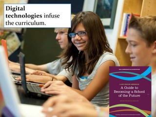 Digital
technologies infuse
the curriculum.
 
