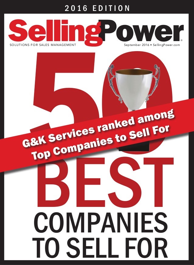 G&K Services Named Top 50 Companies to Sell For