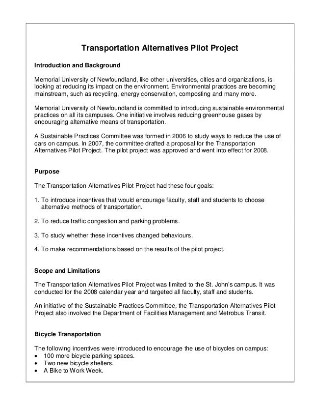 feasibility report