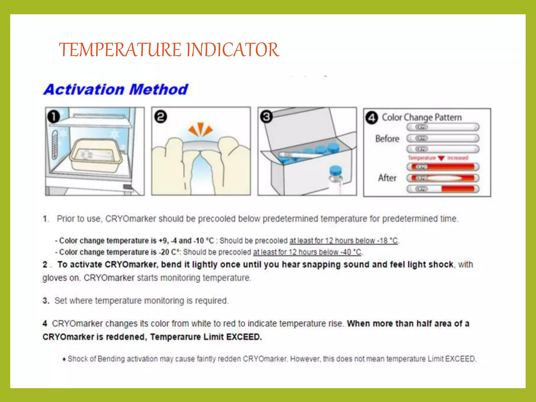 TEMPERATURE INDICATOR
 