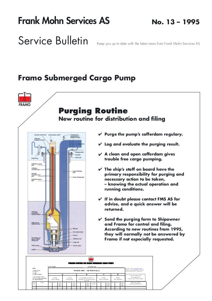 Framo pump hydraulic motor manual