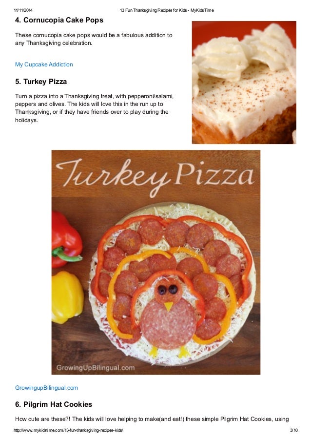 Thanksgiving dinner menu examples