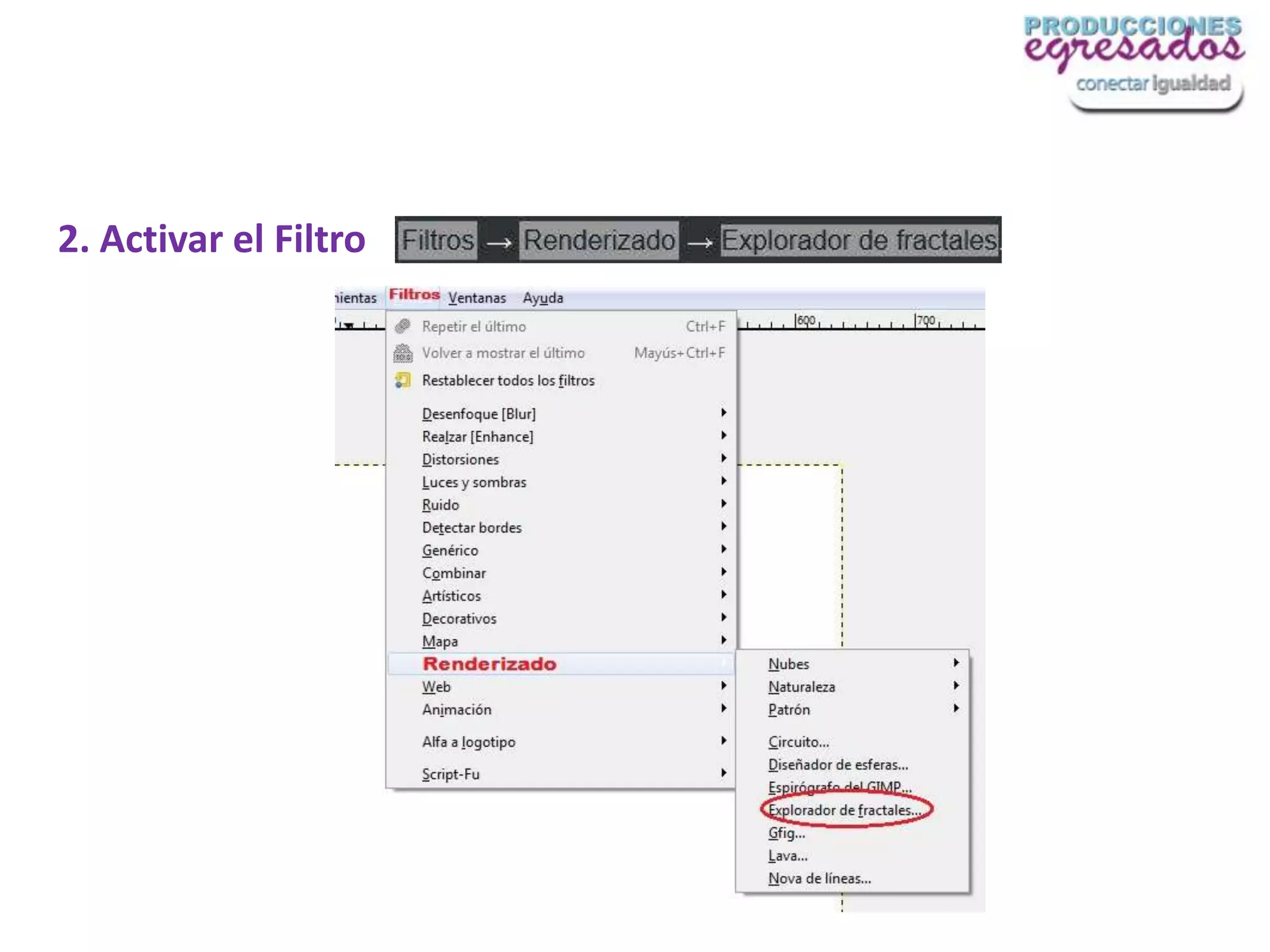 2. Activar el Filtro
 