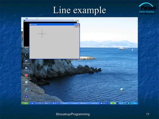 Line example Stroustrup/Programming 