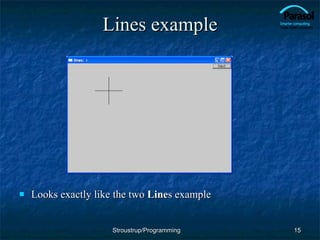 Lines example Looks exactly like the two  Line s example Stroustrup/Programming 