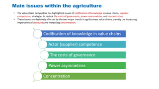 Global Value Chain in the Agrifood Sector | PPTX