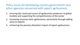 Global Value Chain in the Agrifood Sector | PPTX