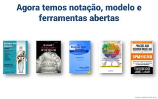 Agora temos notação, modelo e
ferramentas abertas
mauriciobitencourt.com
 