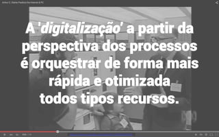 mauriciobitencourt.comhttps://www.youtube.com/watch?v=OIRZebE8O84
A 'digitalização’ a partir da
perspectiva dos processos
é orquestrar de forma mais
rápida e otimizada
todos tipos recursos.
 