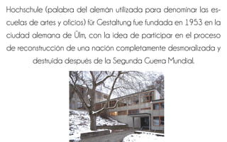 la post guerra y la ULM [Historia del diseño - 13] | PDF
