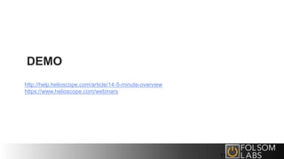 DEMO
http://help.helioscope.com/article/14-5-minute-overview
https://www.helioscope.com/webinars
11
 