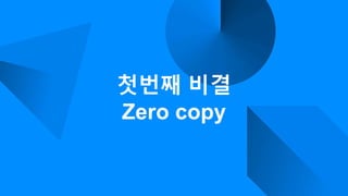 첫번째 비결
Zero copy
 