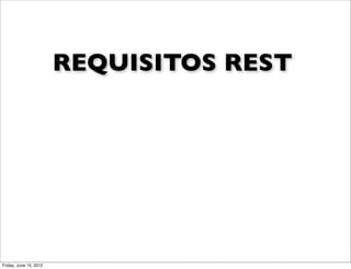 REQUISITOS REST




Friday, June 15, 2012
 