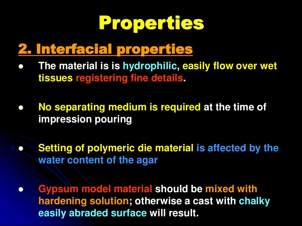 hydrocolloids impression dental material