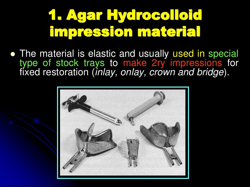 hydrocolloids impression dental material