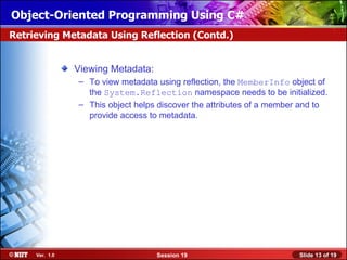 13 iec t1_s1_oo_ps_session_19 | PPT