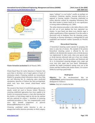 An Analysis of Outlier Detection through clustering method | PDF