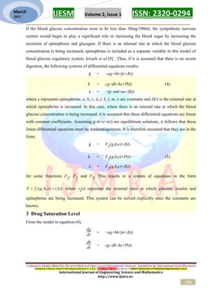 Mathematical Model for Drug Therapy in Patients With Diabetes Mellitus ...