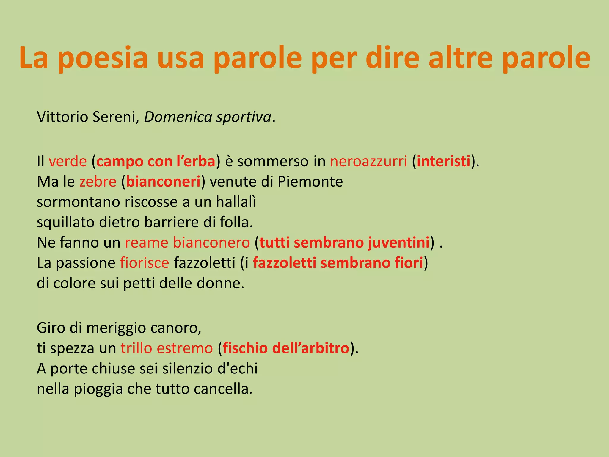 Descrizione Di Una Persona Con Similitudini E Metafore 13 il linguaggio figurato similitudini e metafore prima 2 | PPT