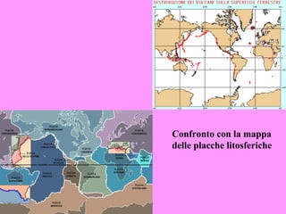 Confronto con la mappa
delle placche litosferiche
 